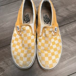 Vans slip on checkered